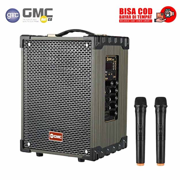 GMC SPEAKER 899P MULTIMEDIA BLUETOOTH WIRELESS MIC - BISA INPUT GITAR LISTRIK