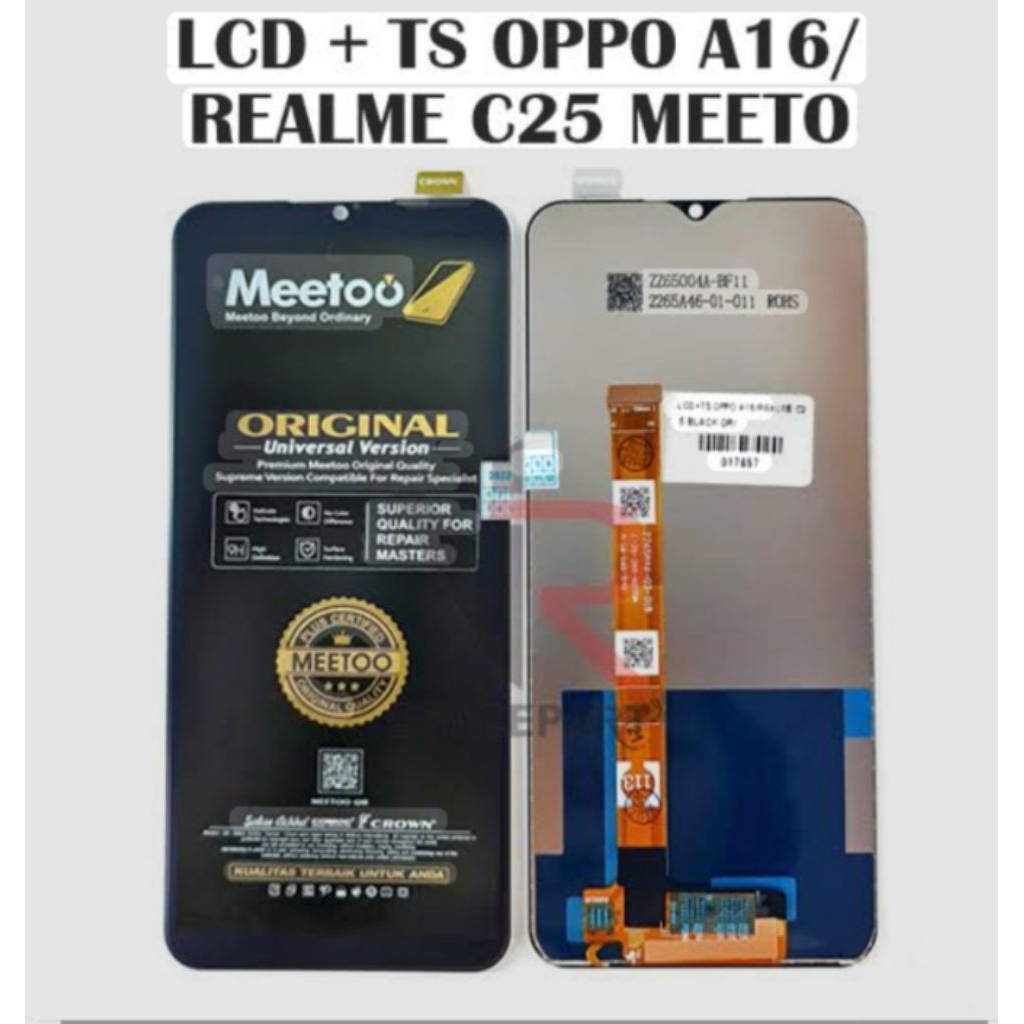 Lcd touchscreen Oppo A16/Oppo A15/Oppo a15s/ Oppo A16s /realme c25 /realme c25s /realme Narzo 50A CR