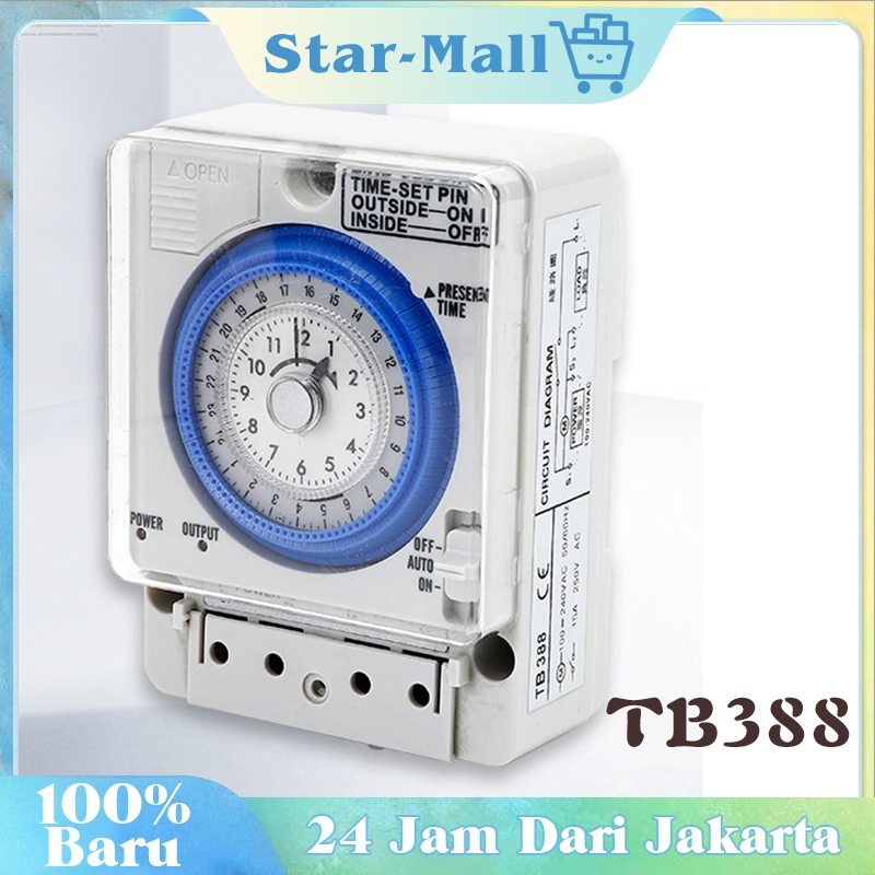 Timer Listrik Otomatis / Timer Switch Digital / Tb388 220v Ac Penggerak Motor Kuarsa