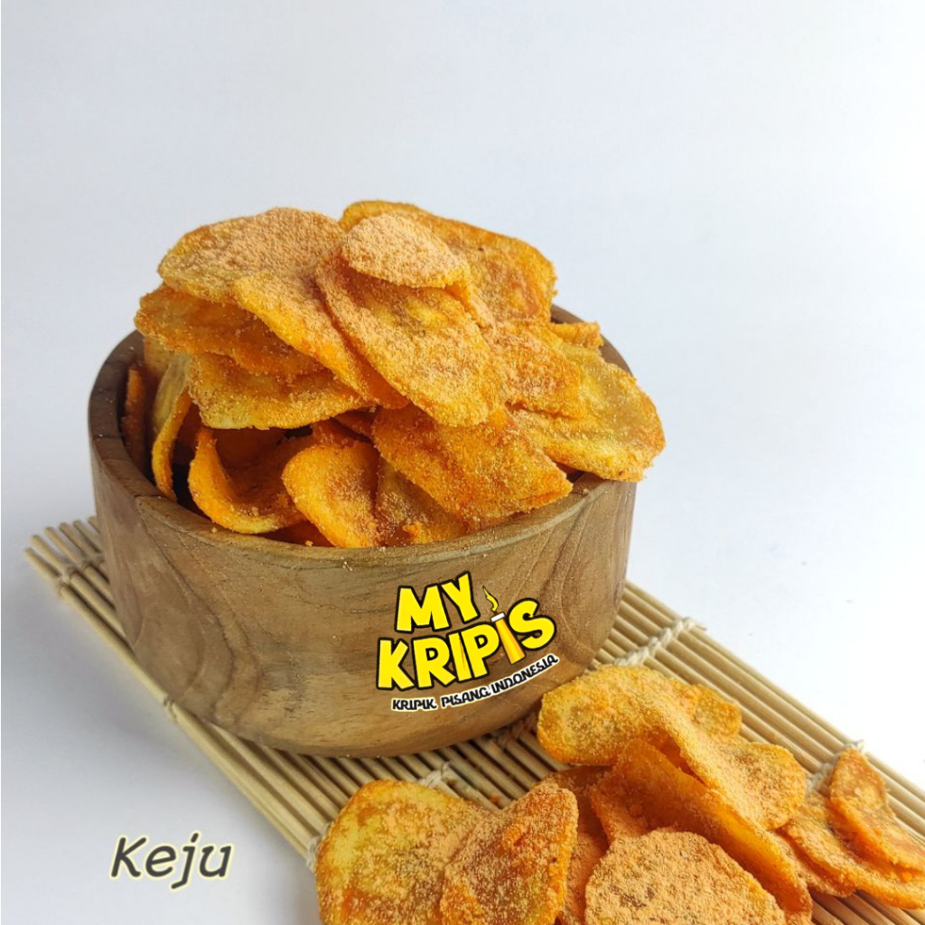

MY KRIPIS KERIPIK PISANG KEJU/SNACK/CEMILAN/NON MSG