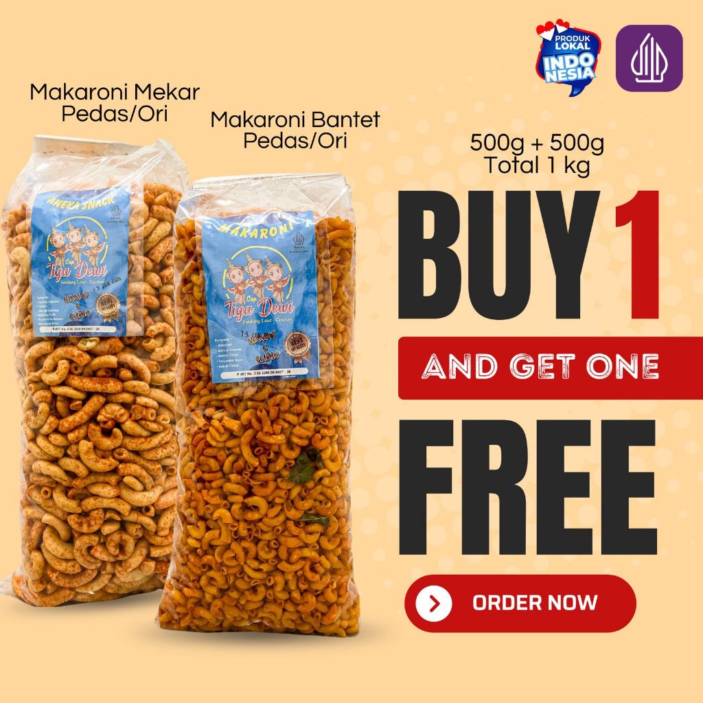 

[PROMO BELI 1 DAPET 2] MAKARONI BANTET ORIGINAL MAKARONI BANTET PEDAS DAUN JERUK MAKARONI MEKAR ORIGINAL MAKARONI MEKAR PEDAS MURAH BANYAK RENYAH