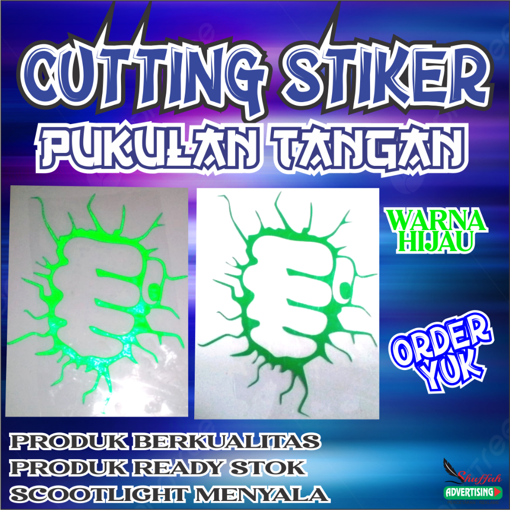 

STIKER CUTTING/CUTTING STICKER/PUKULAN TANGAN/HARGA MURAH