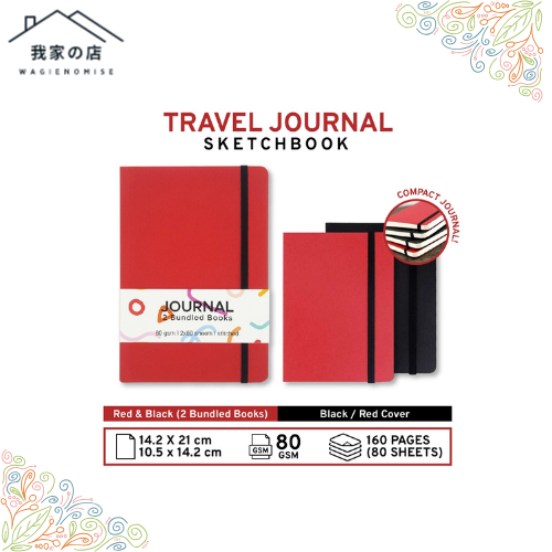

POTENTATE TRAVEL HOURNAL A6 STICH BOUND SKETCHBOOK
