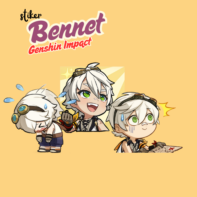 

Stiker Bennet Genshin Impact | Sticker Bennet Genshin Impact Vinyl Glossy Anti Air