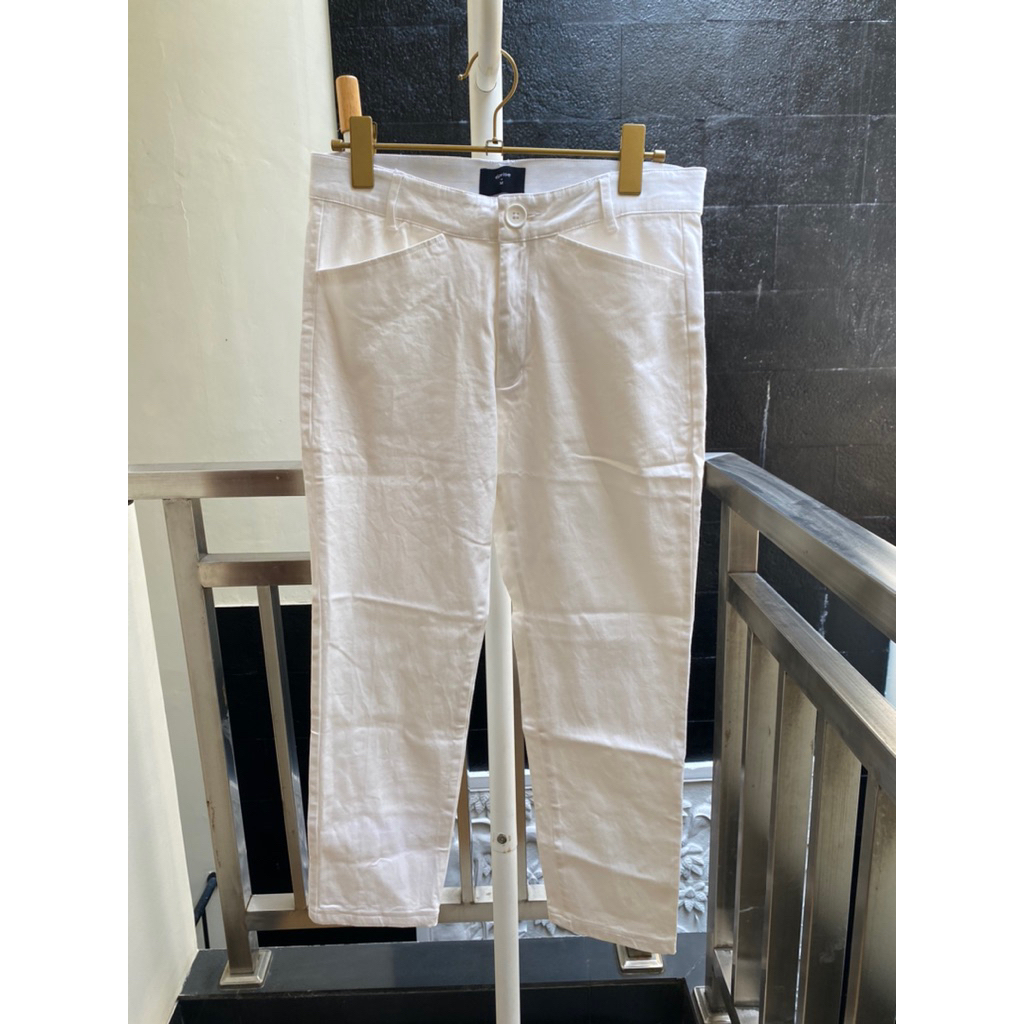 EPRISE Celana panjang kantor putih / Ankle pants