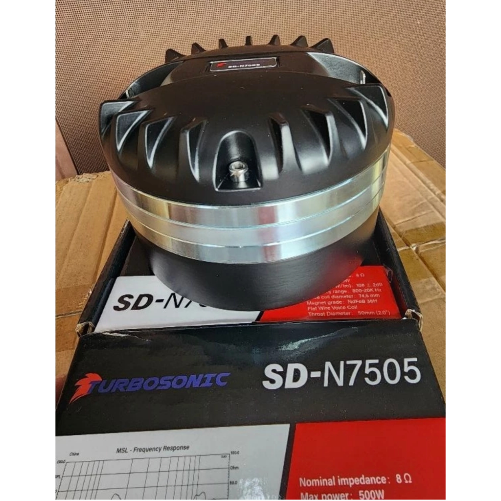 Driver Tweter Neodium Turbosonic SDN 7505 / SDN7505 / SD N7505 neodymium magnet model ND850 – ORIGINAL