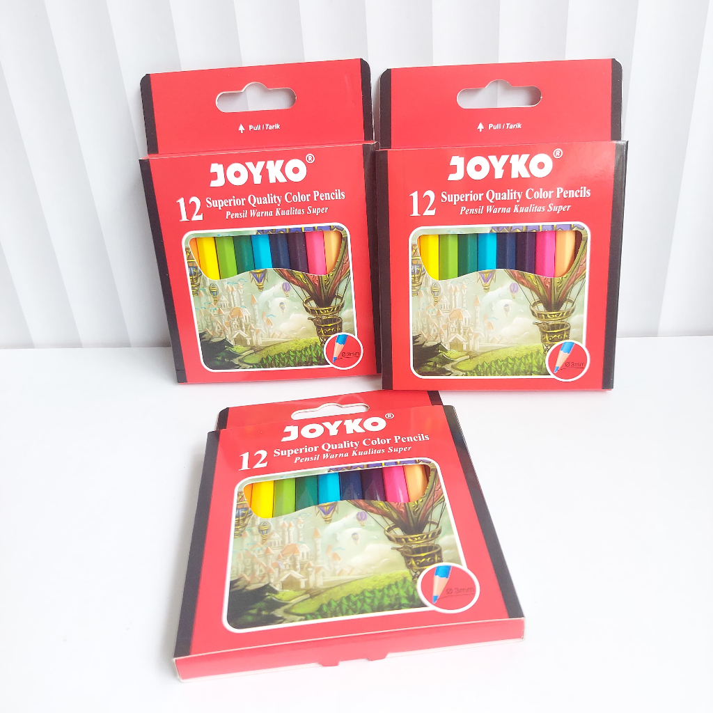 

Pensil Warna Mini JOYKO 12Pcs Pencils Color