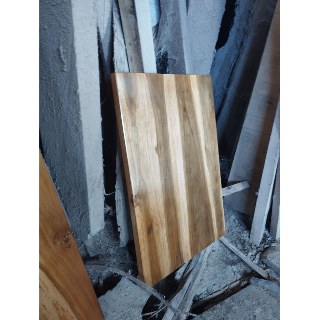 Papan kayu jati asli ambalan daun meja