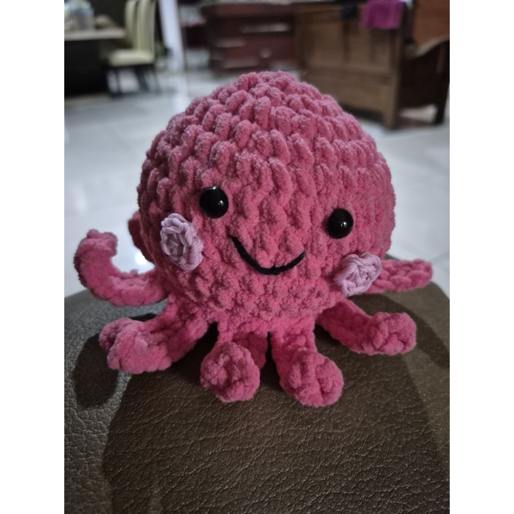 boneka rajutan handmade Gurita