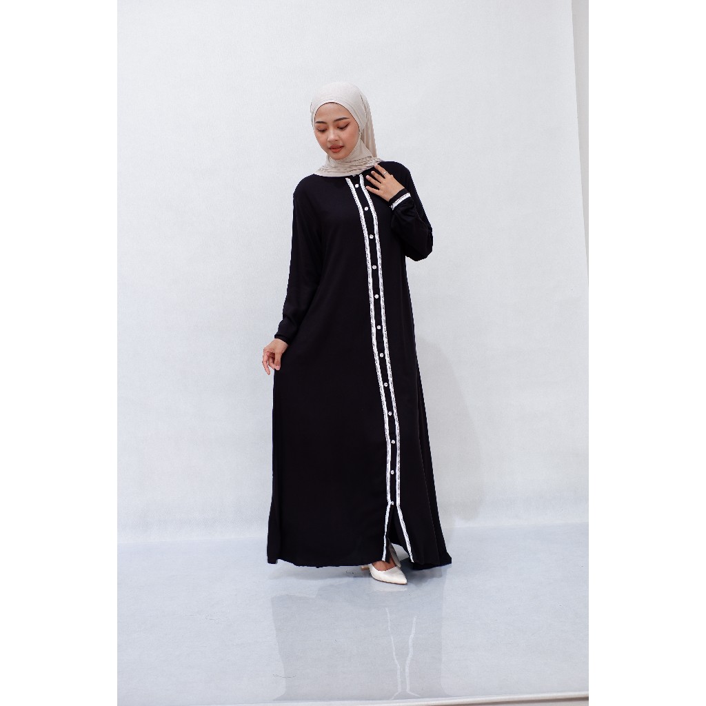 Gamis wanita rayon premium gamis brokat pesta mewah simple elegan