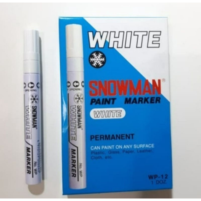 

Spidol Putih Snowman Permanent Marker