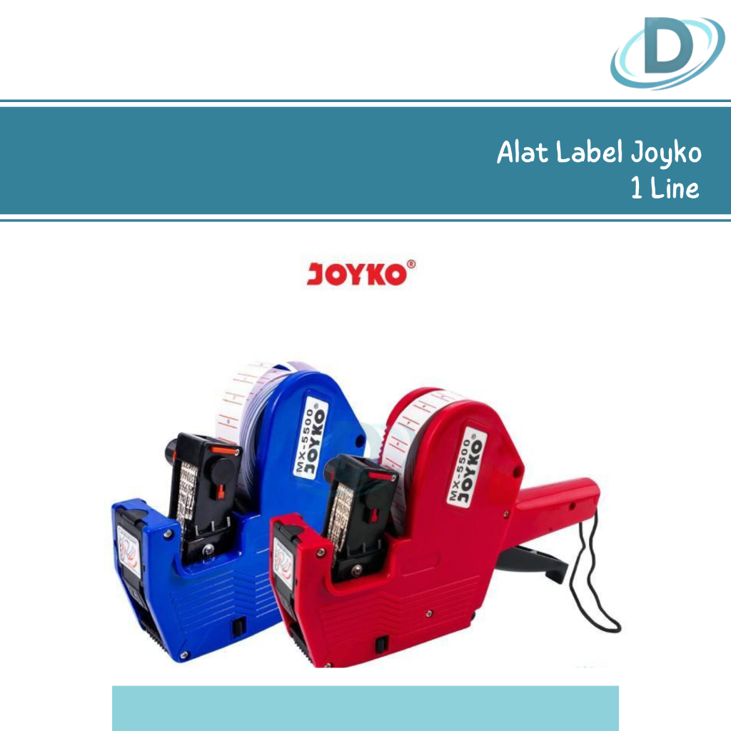

Alat Tembakan Label Harga Joyko 1 baris MX-5500 (8 digits, 1 lines)
