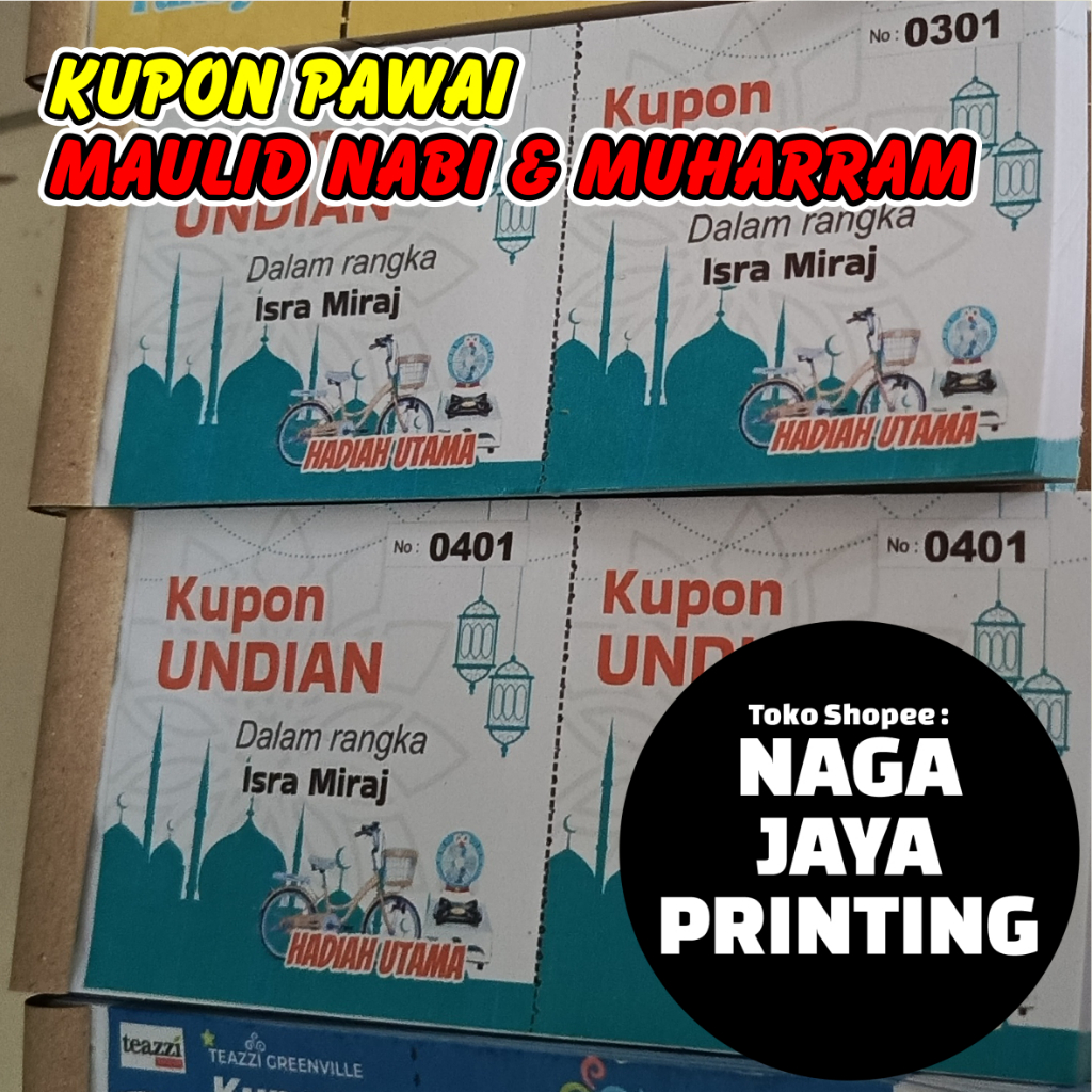 

KUPON MAULID NABI / KUPON MUHARROM / KUPON ISRA' MI'RAJ / PAWAI MAULID NABI