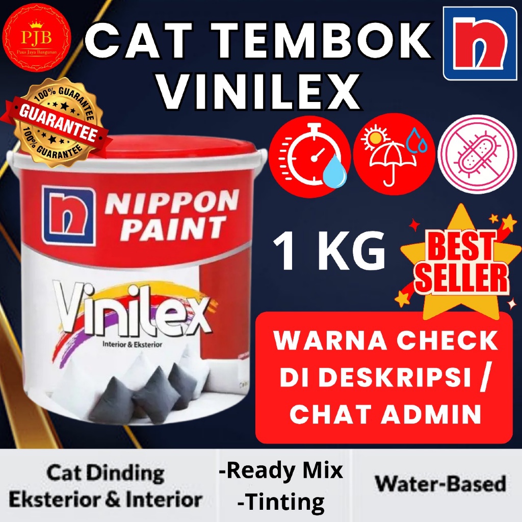 Cat Tembok Nippon Paint - Nippon Vinilex 1 Kg