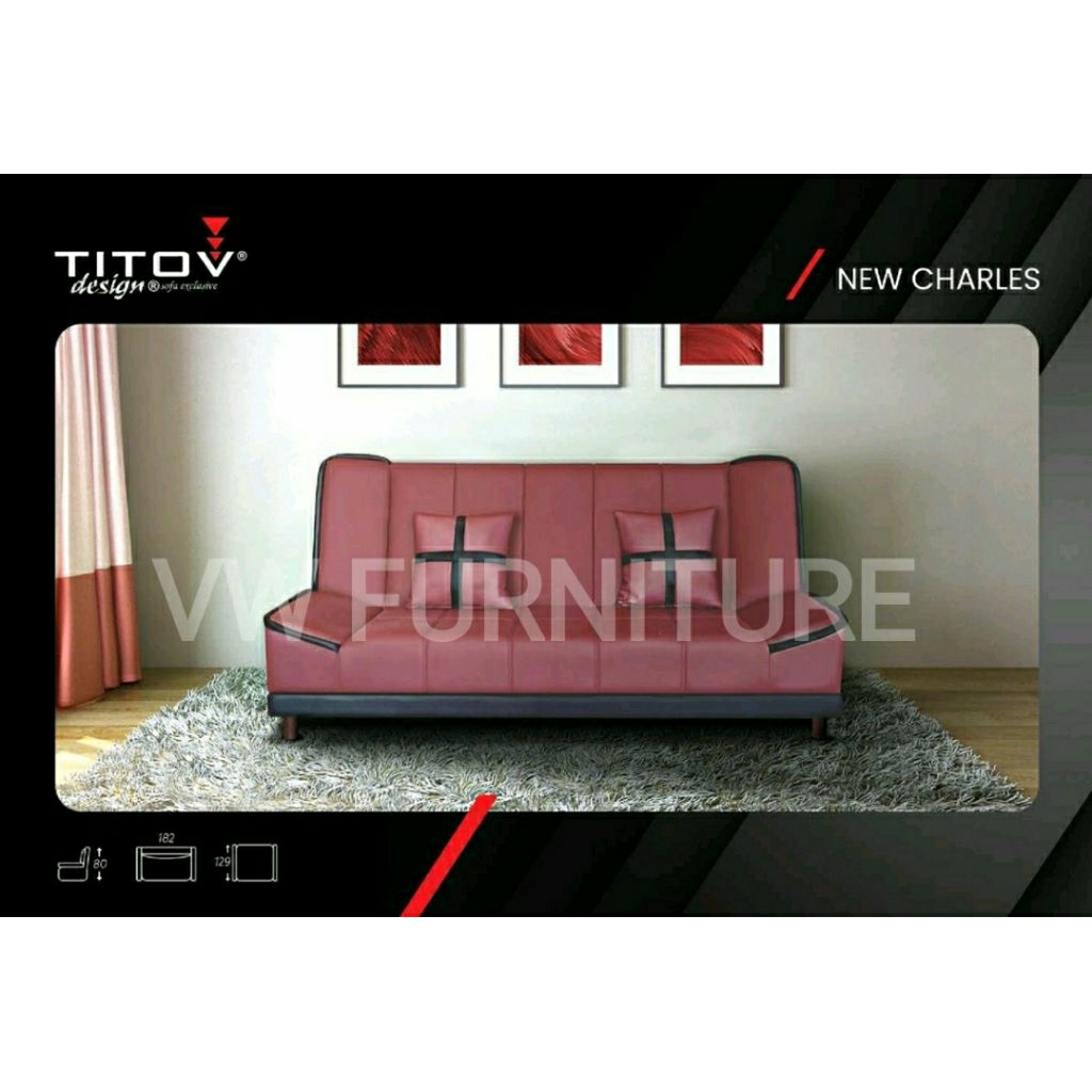 TITOV Sofa Bed New Charles - Garansi 5 Tahun - Sofa Bed Medan