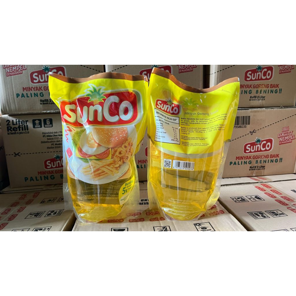 

Minyak goreng sunco 2 liter 1 Karton isi 6 pcs