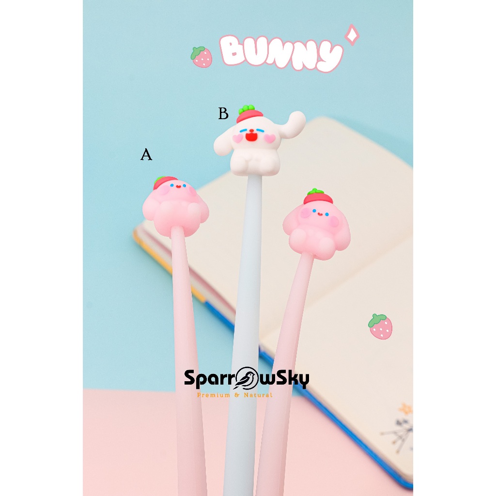 

SPARROW Pen Silikon / Silicone Pen / Pen Karakter Lucu Cantik BUNNY WARM (7183)