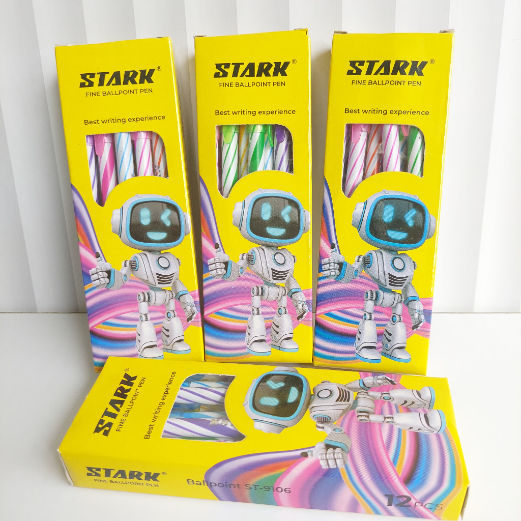 

Pulpen Ulir/Lilin STARK Ballpoint ST-9106 0.7 12 Pcs