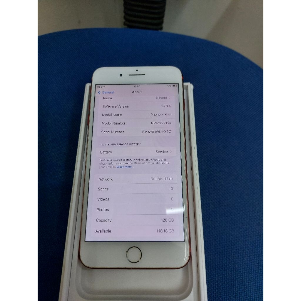 iPhone 7plus 128gb red ex inter second