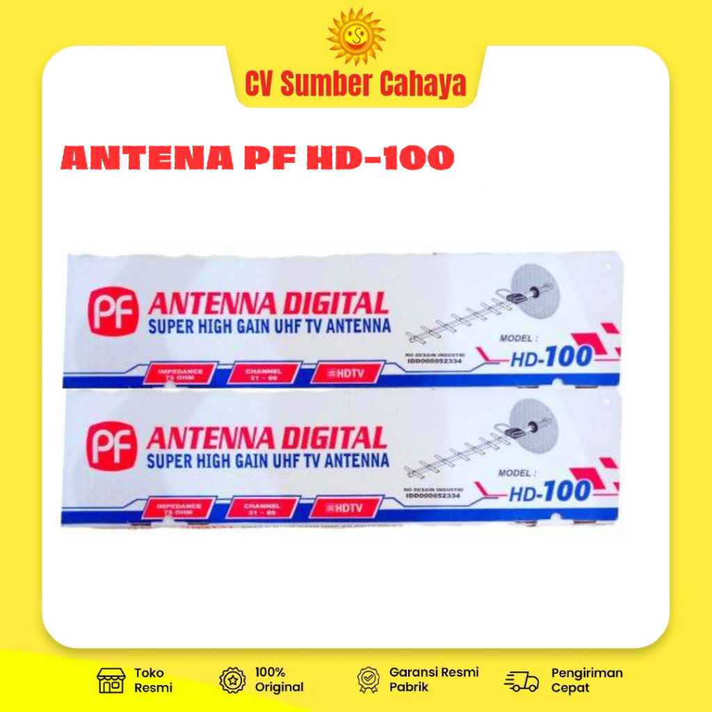 Antenna Digital HD-100 Kabel 10M Antena TV Outdoor PF HD 100