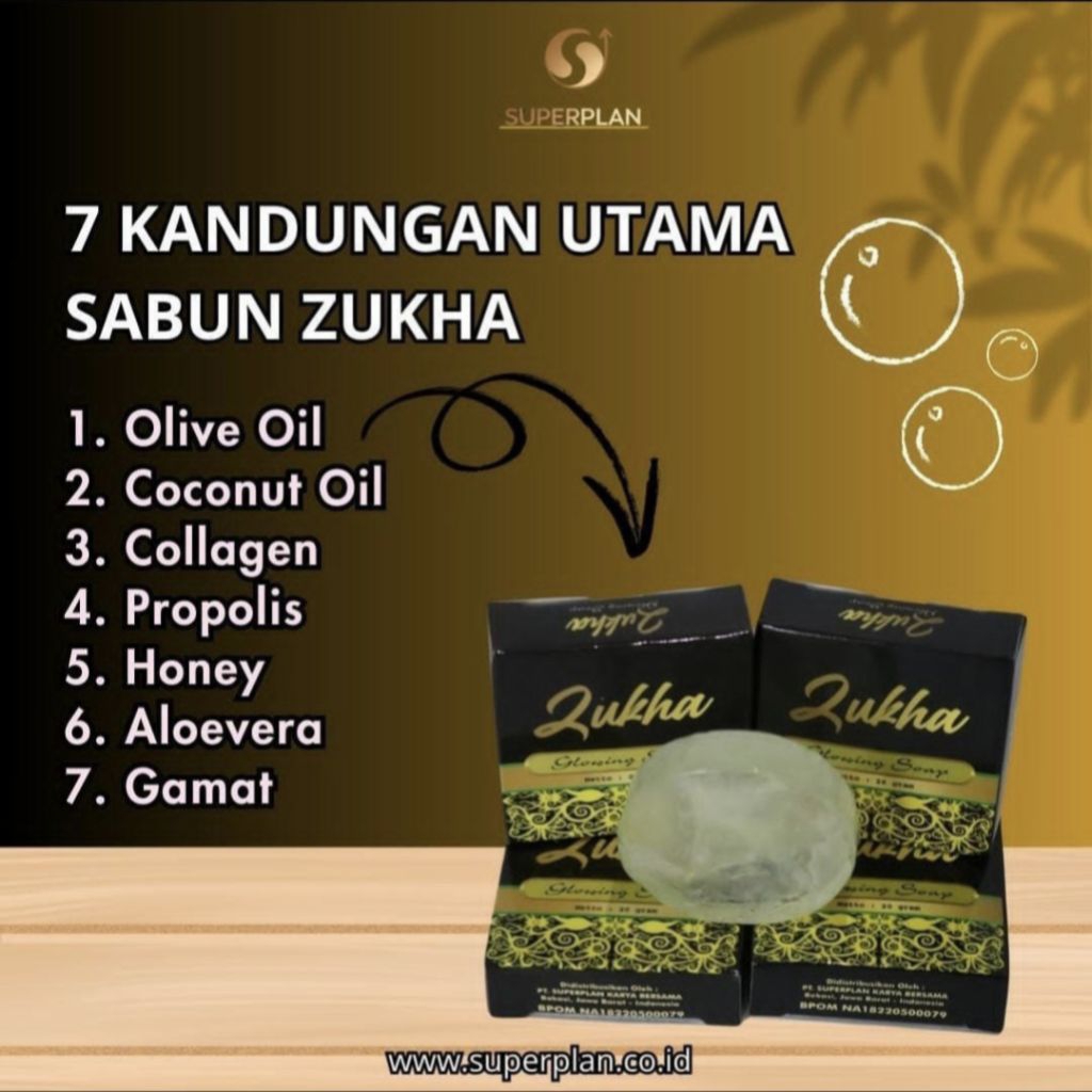 Zukha sabun muka mencerahkan, menghilang flek hitam