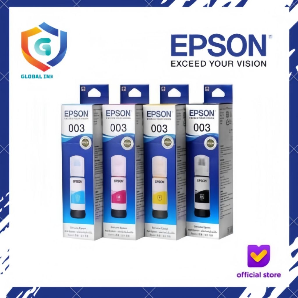 TINTA EPSON 003 L3150 L3116 1SET ORIGINAL