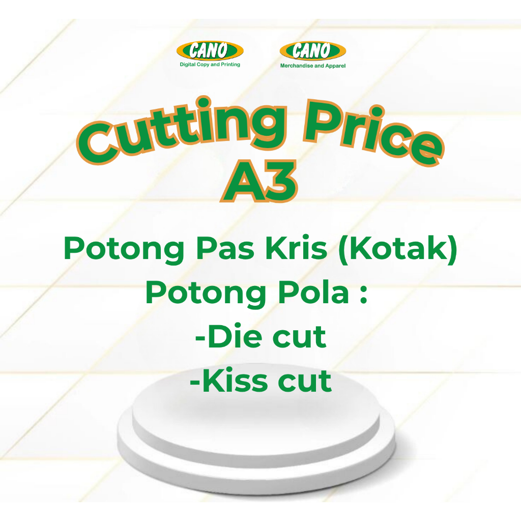 

Cutting Lembaran A3 Kotak dan Pola