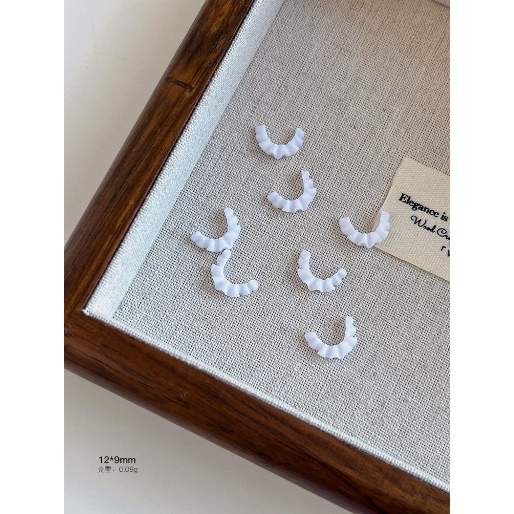 Aksesories Nail Art Renda Putih