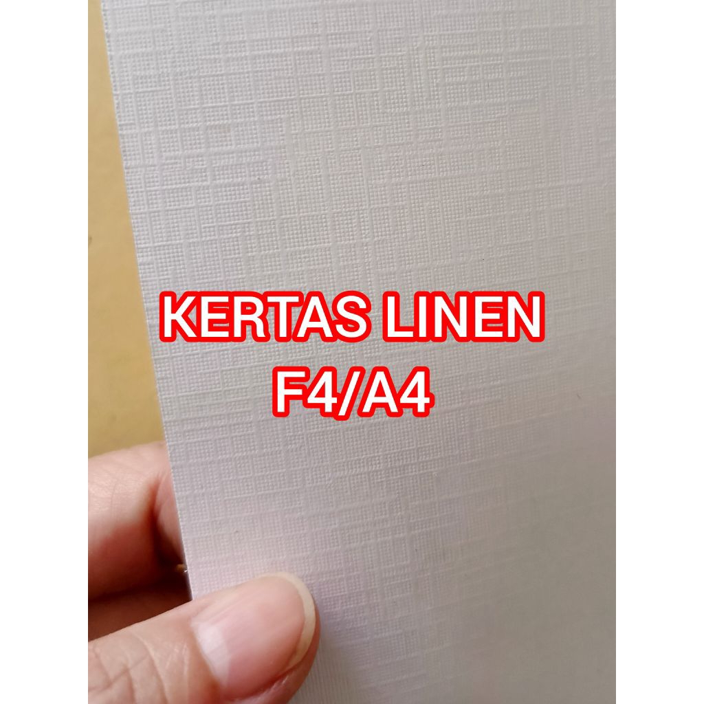 

MURAH!! Kertas Linen Putih F4/A4 200gr (50 lembar)