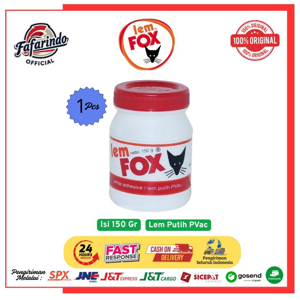 

(PROMO) Lem Fox 150 Gram / Lem Perekar Fox / Lem Putih