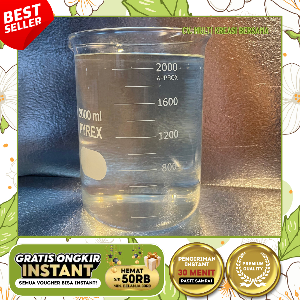 BEAKER GLASS 2000 ML PYREX / MEASURING BEAKER PYREX / BOROSILICATE GLASS / BEAKER BOROSILIKAT / GELA
