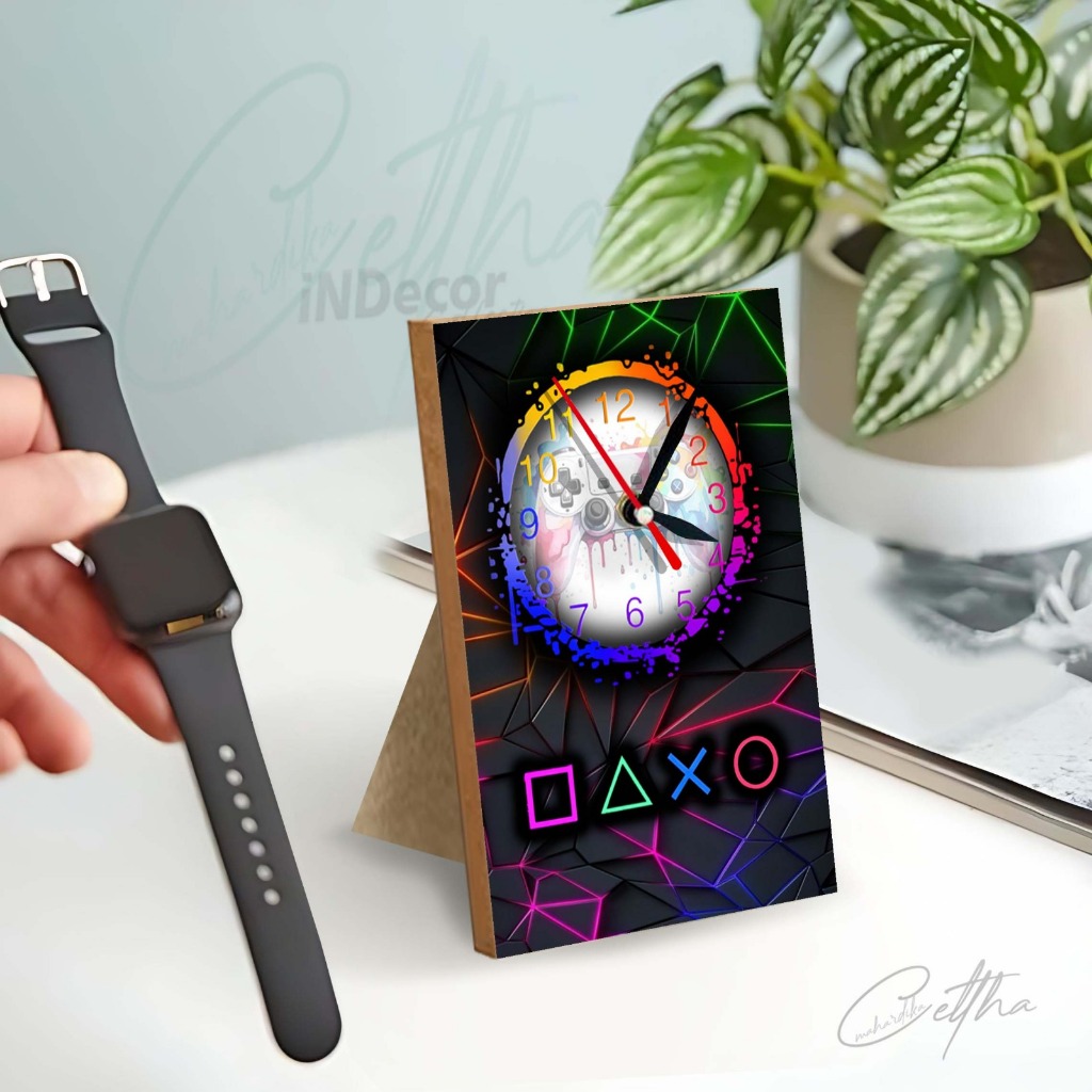 JAM DUDUK / JAM MEJA / DESK CLOCK / JAM KAYU / JAM AESTHETIC / WOOD