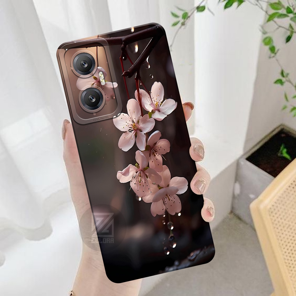 Softcase Hp INFINIX HOT 20 5G Fashion Case Bunga Case INFINIX HOT 20 5G Cover Hp Case Lucu Kesing IN