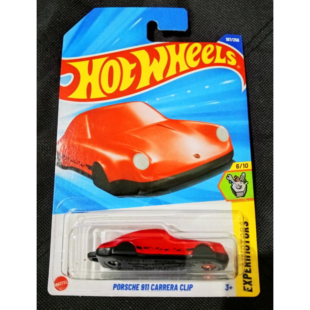 HOT WHEELS PORSCHE 911 CARRERA CLIP GANTUNGAN KUNCI MERAH
