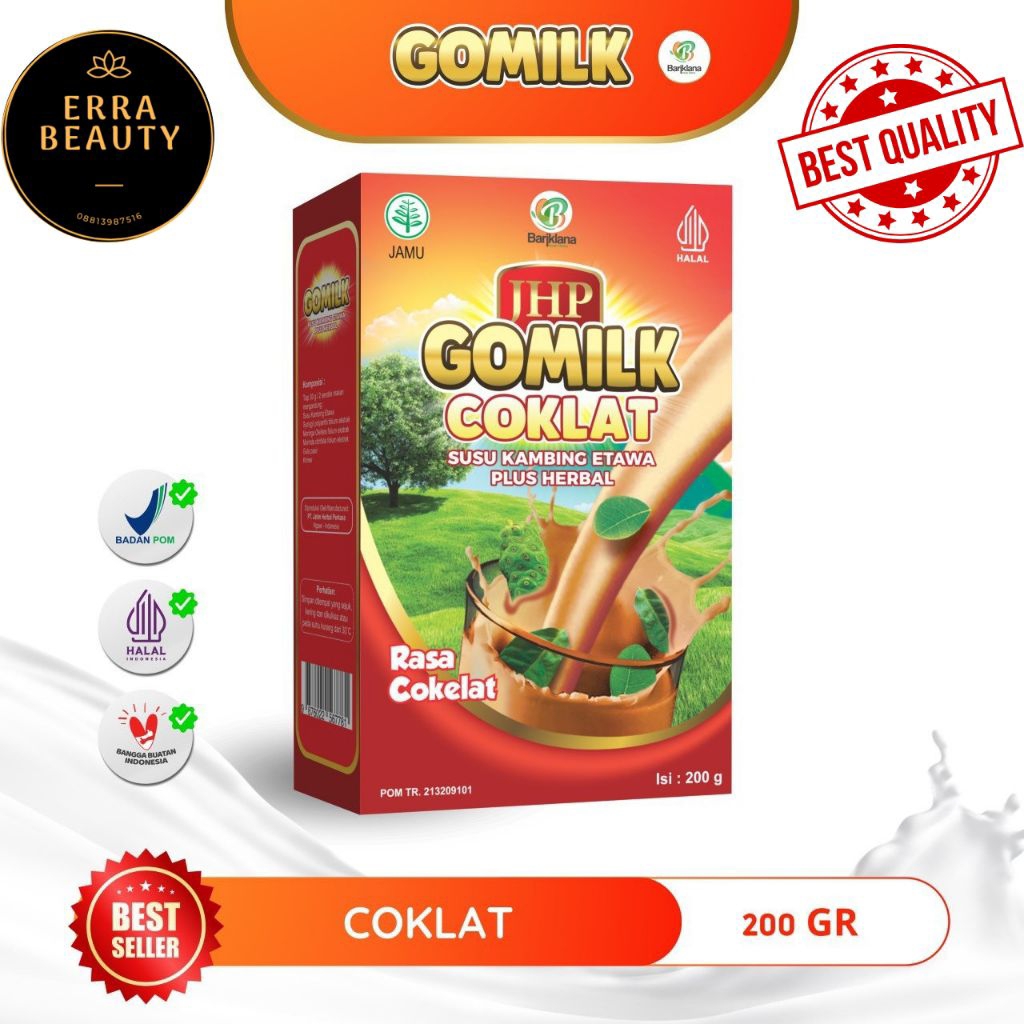 

GOMILK RASA COKLAT SUSU KAMBING ETAWA PLUS HERBAL 200GR
