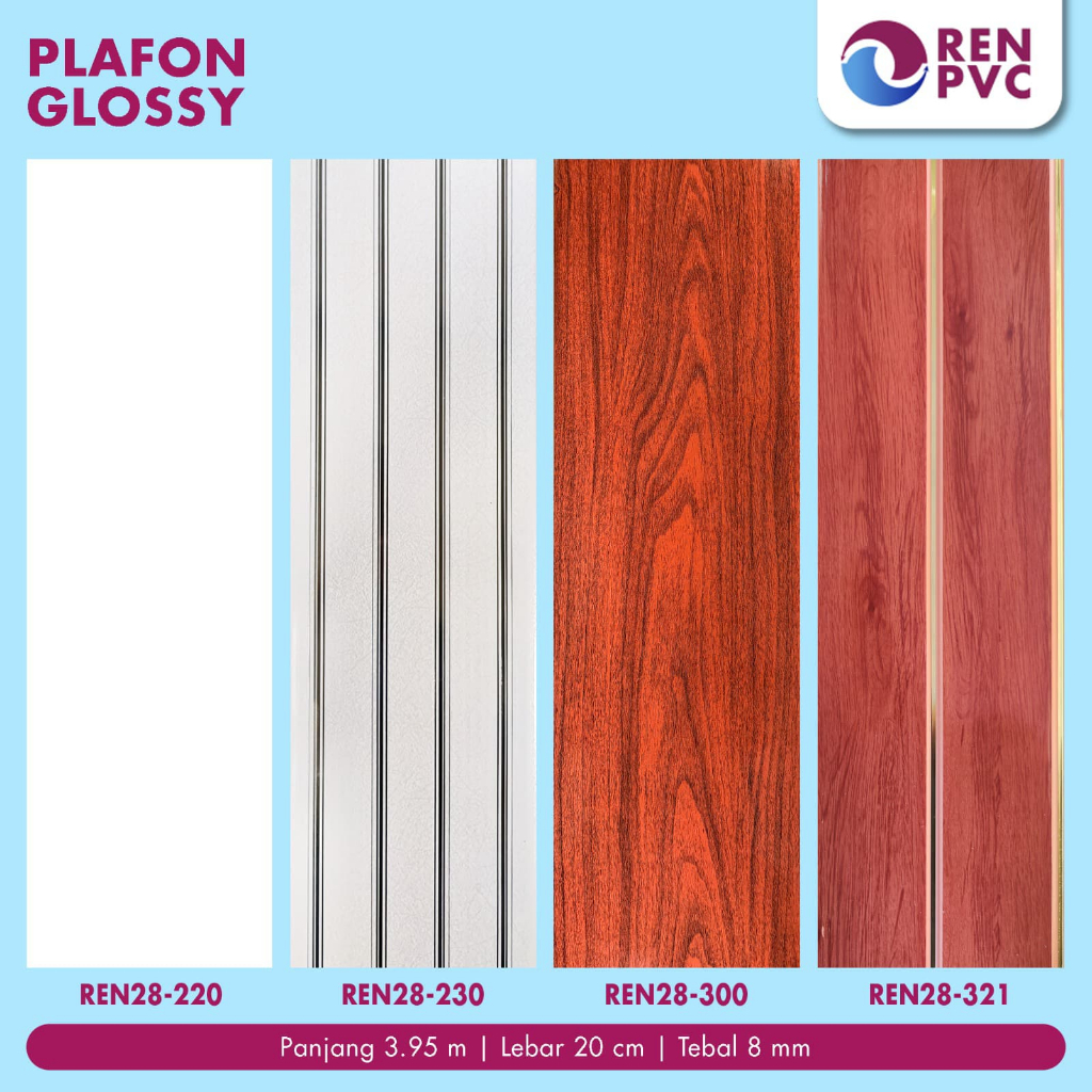 REN PVC - REN PLAFON PVC IMPORT 8mm | 3.95 m