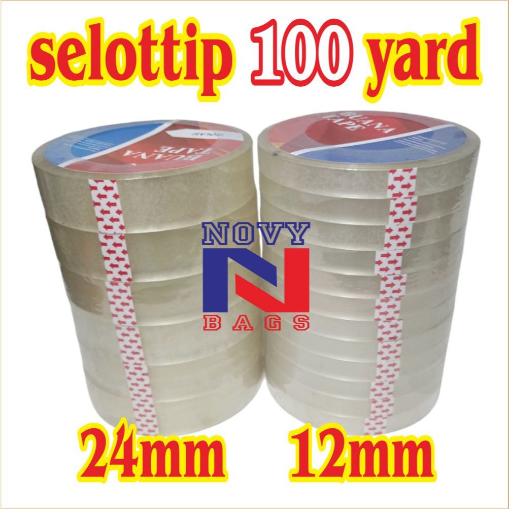 

4ds! Lakban Kecil Bening / Solasi / Solatip / Selotip UK 1/2inch & 1 inch / 12mm / 24mm Panjang