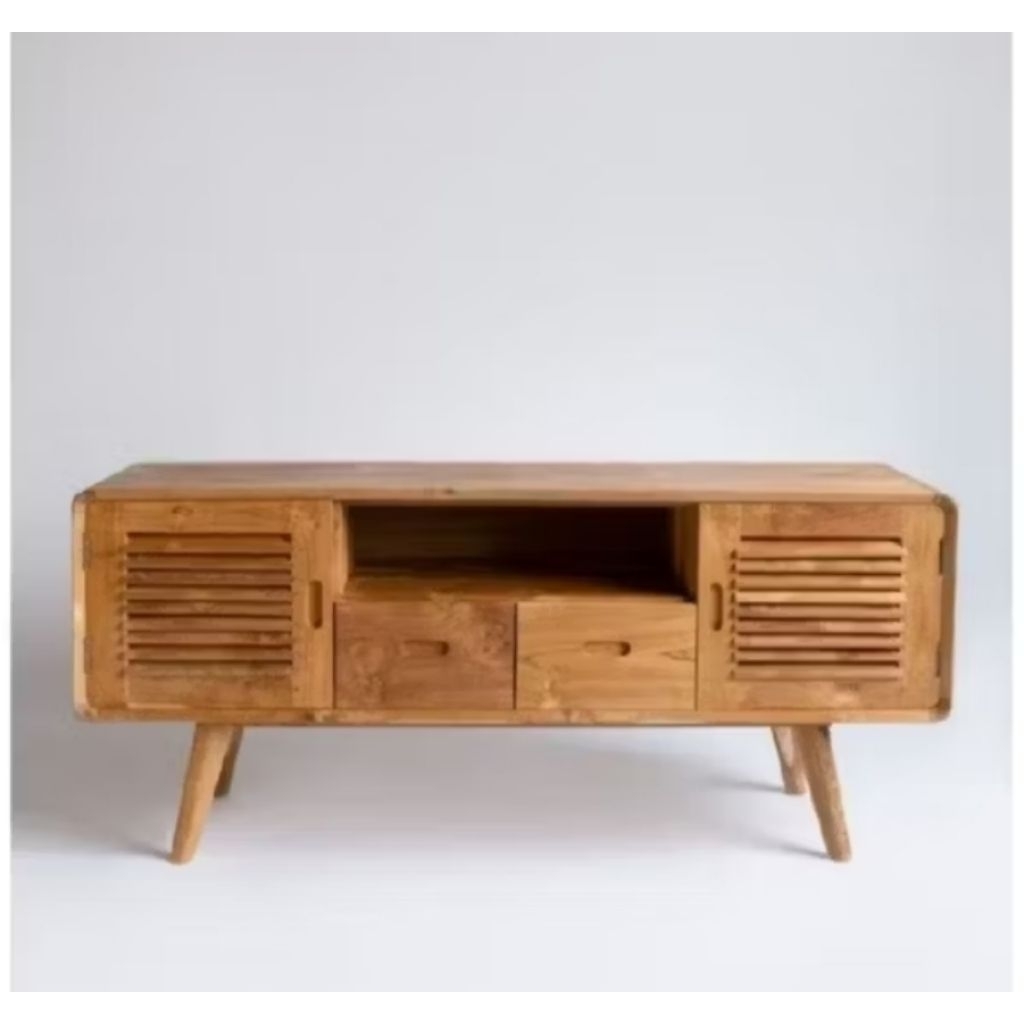 Bufet TV minimalis kayu jati Bufet TV Kayu Jati