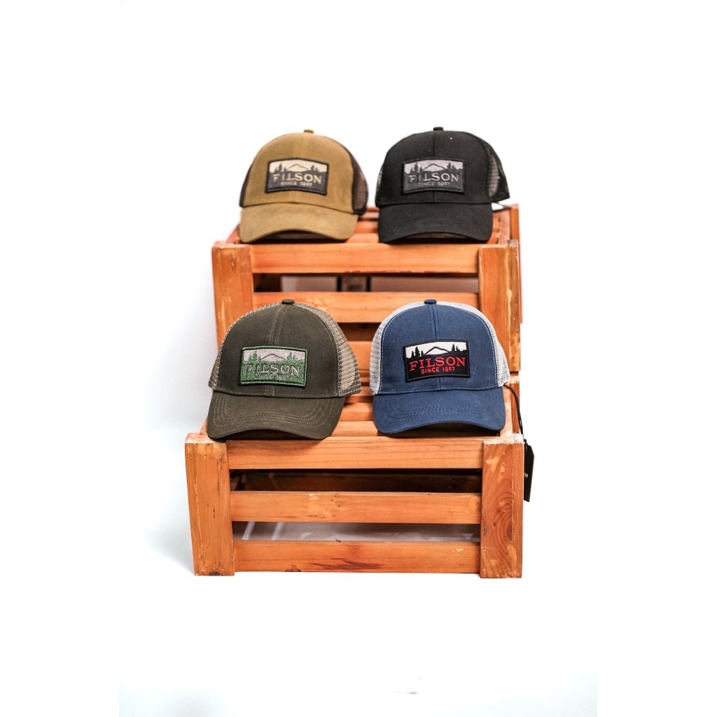 FILSON Trucker Cap Navy and Black Original Made in USA