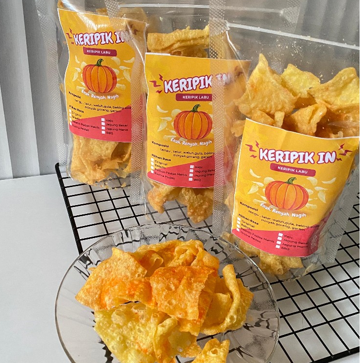 

KERIPIK BUAH SAYUR LABU/Keripik Labu/Keripik Waluh/Cemilan Renyah dan Sehat