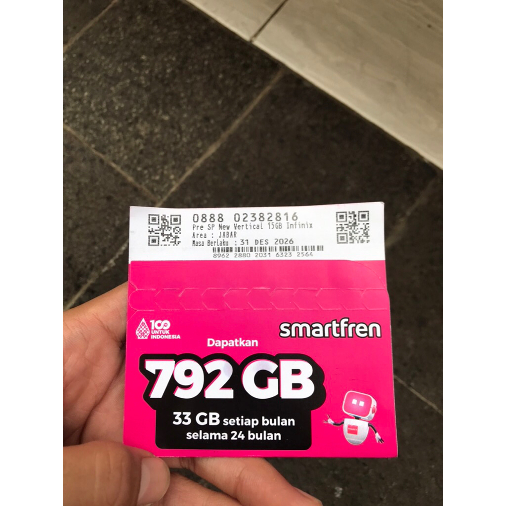 kartu smartfren 792gb masa aktif 2tahun