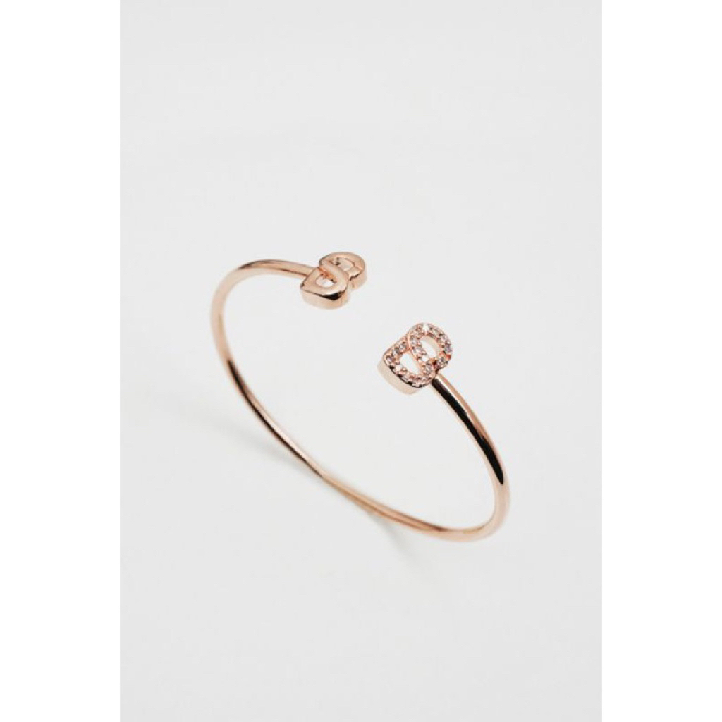 Buttonscarves Signature Bangle Bracelet Rose Gold