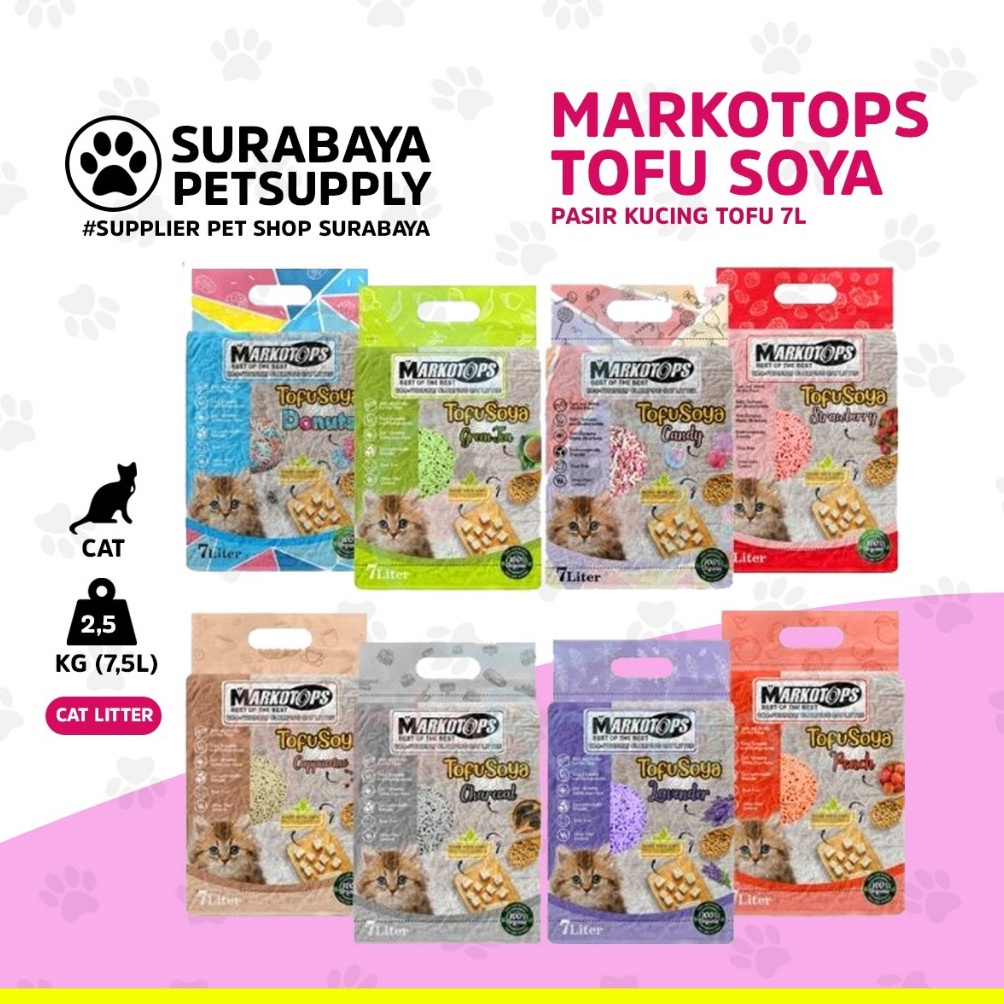 KODE I77Y Markotops tofu soya  pasir kucing markotop tofu 75Liter  Pasir kucing tofu markotops  Pasi