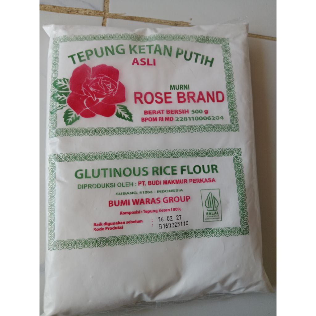 

ROSE BRAND TEPUNG KETAN PUTIH ASLI 500 GRAM