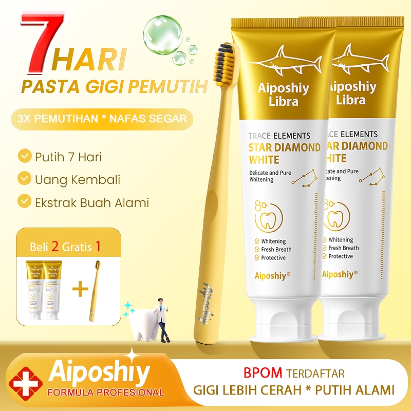 Aiposhiy Hapus Karang Gigi Pasta Gigi Pemutih Gigi Kuning Pasta Gigi untuk Karang Gigi Atasi Gigi Ku