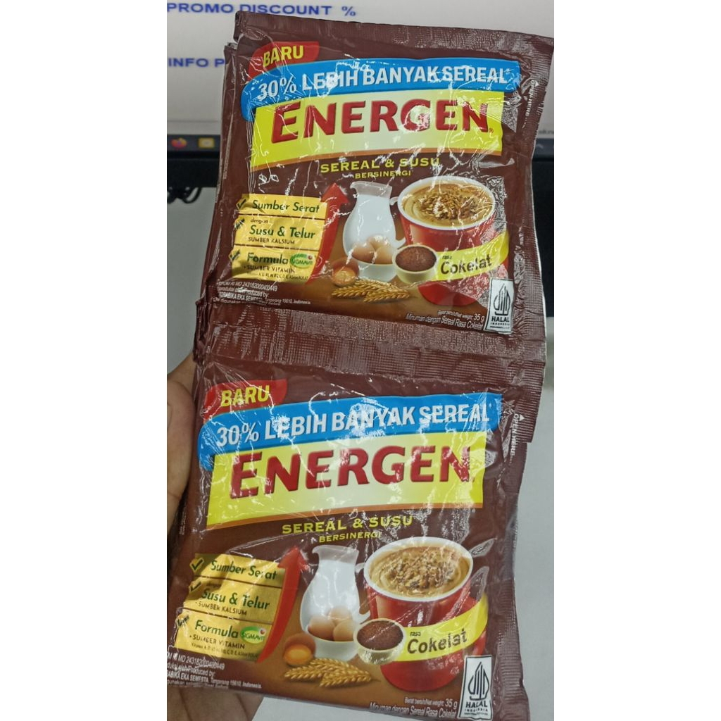 

ENERGEN SEREAL 1 Renceng isi 10 sachet @35 gram