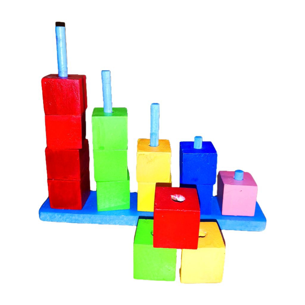 Tangga Kubus Mainan Balok Kubus