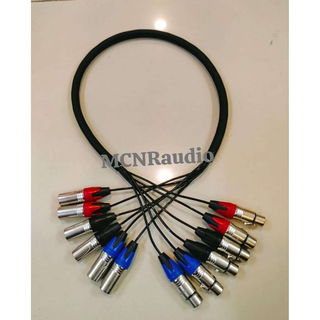 Snake Kabel isi 6 Cenel Canon cowok cewek 1 meter kabel snake 6chanel