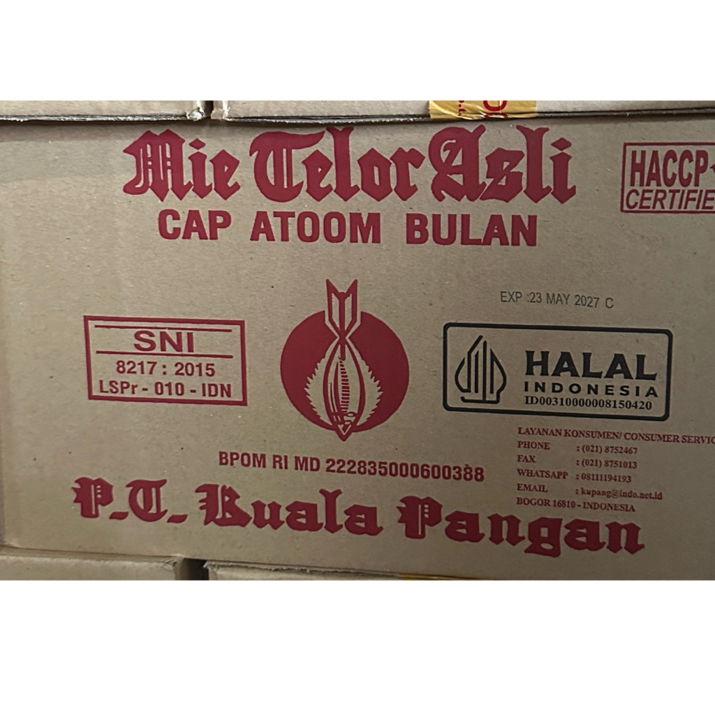 

Mie Telor Atoom Bulan / Atom Bulan 1 dus isi 20pc
