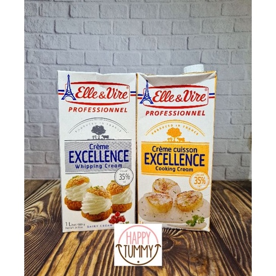 

New Elle vire cooking whipping cream 1L whipped whip krimer cair